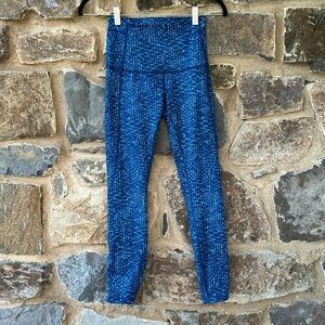 Lululemon Pure Practice Pant Samba Snake Kayak Blue Hero Blue / Hero Blue Size 4